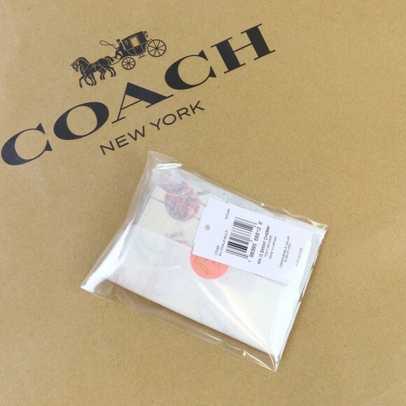 MINI SKINNY ID CASE WITH CHERRY PRINT (COACH CZ463) - Picture 3 of 7